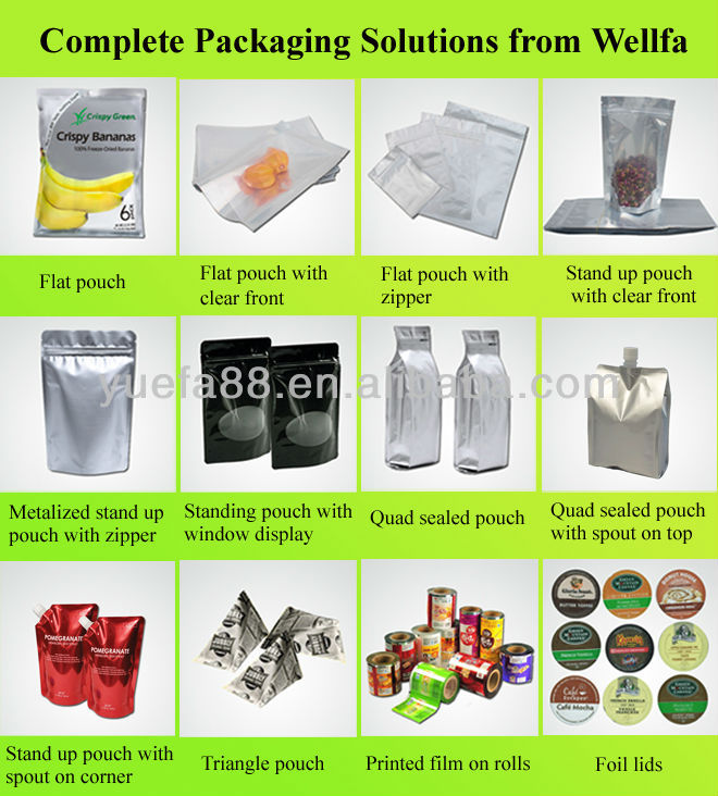 Custom laminating food packaging potato chips packaging film roll