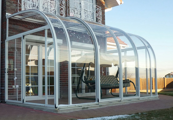 Retractable Sunroof Polycarbonate/ Aluminum Glass Sunroom kits