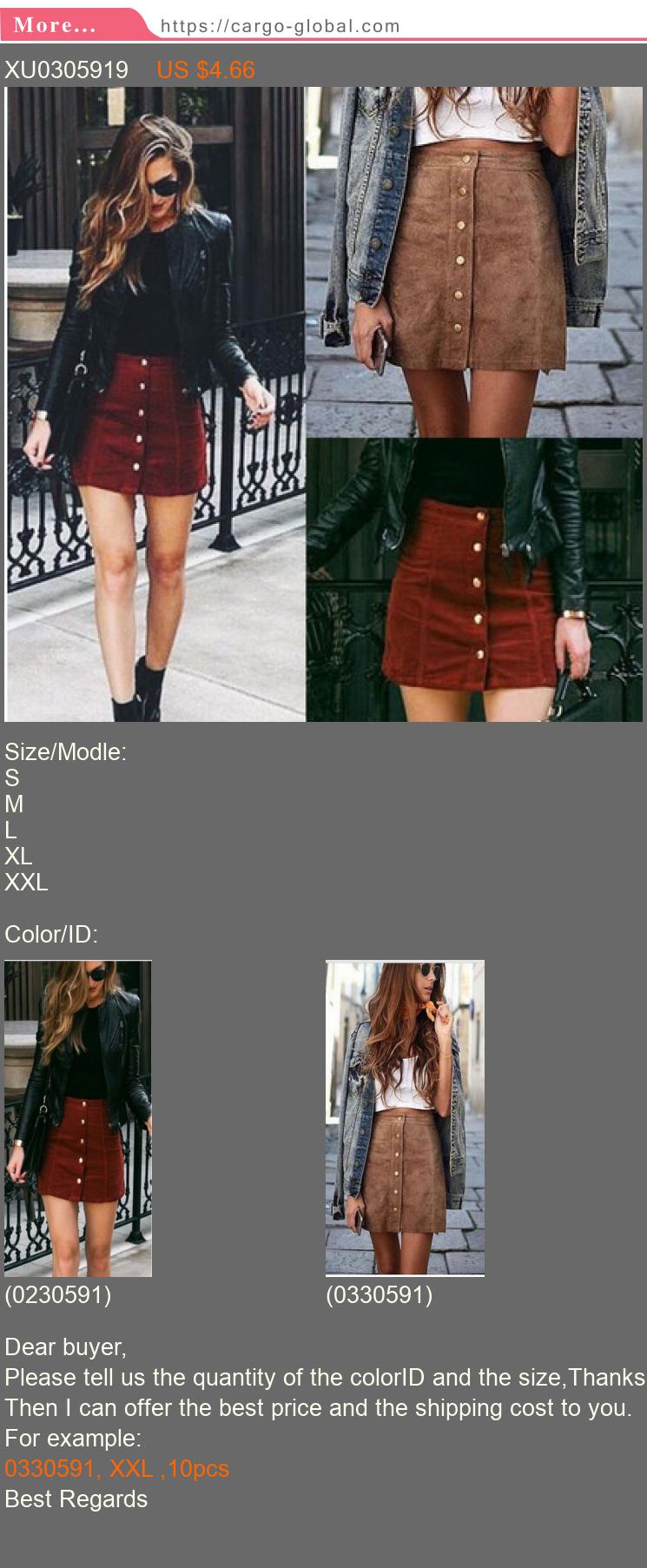 Fashion Elegant Women Ladies Summer Skirts High Waist Single Breasted Solid Slim A-Line Suede Leather Mini Skirts