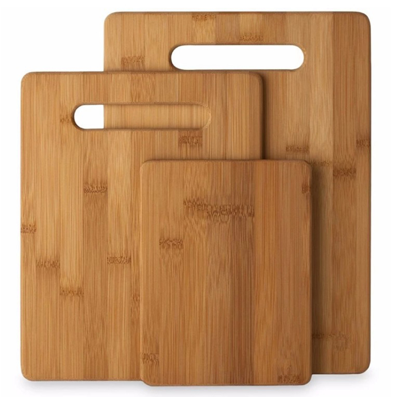 3pcs Bamboo Cheese Board Chop Block Bamboo Cutting Chopping Board