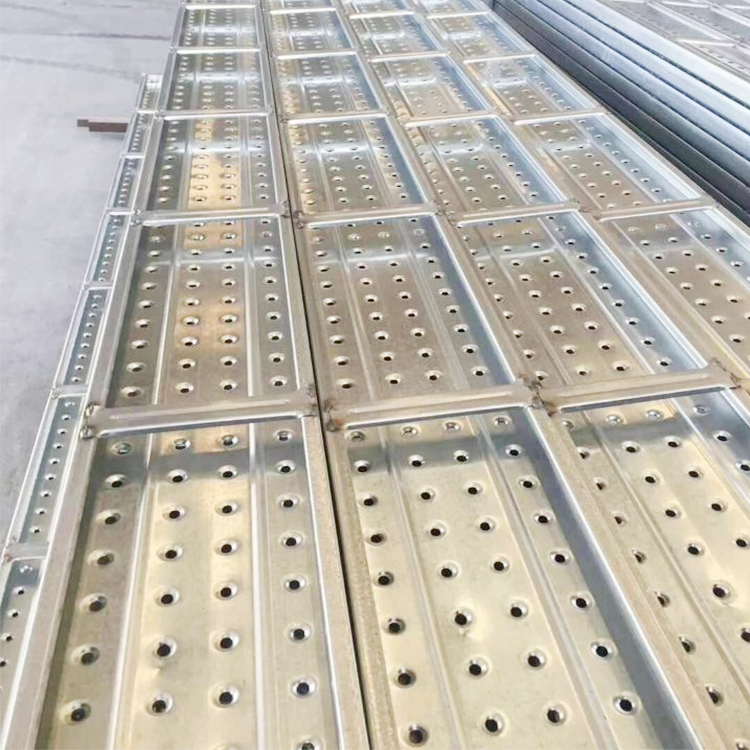 Pre-galvanized scaffolding steel planks specification with hook