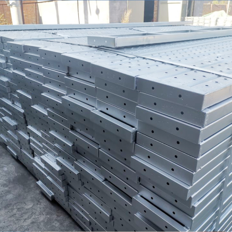 Pre-galvanized scaffolding steel planks specification with hook