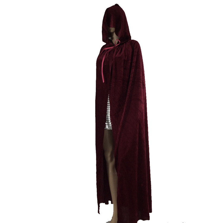 Vampire Hooded Cape Halloween Cloak Capes for Adult Women