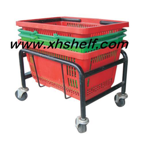 Hot Sale metal supermarket basket holder