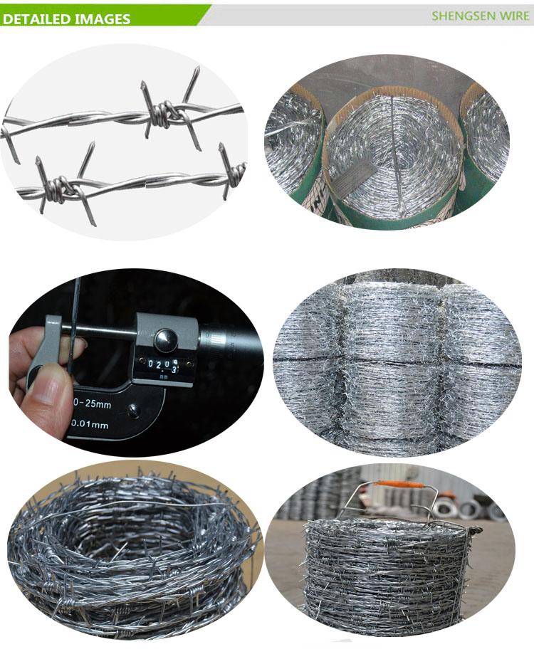 14 gauge galvanized barbed wire/plastic barbed wire in high quality