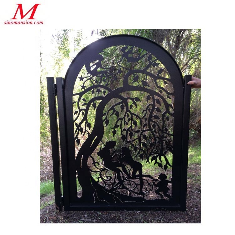 Mansion wrought iron garden gates