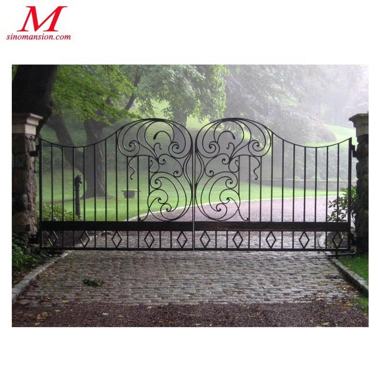 anti corrosion luxury cast iron villa garden gates